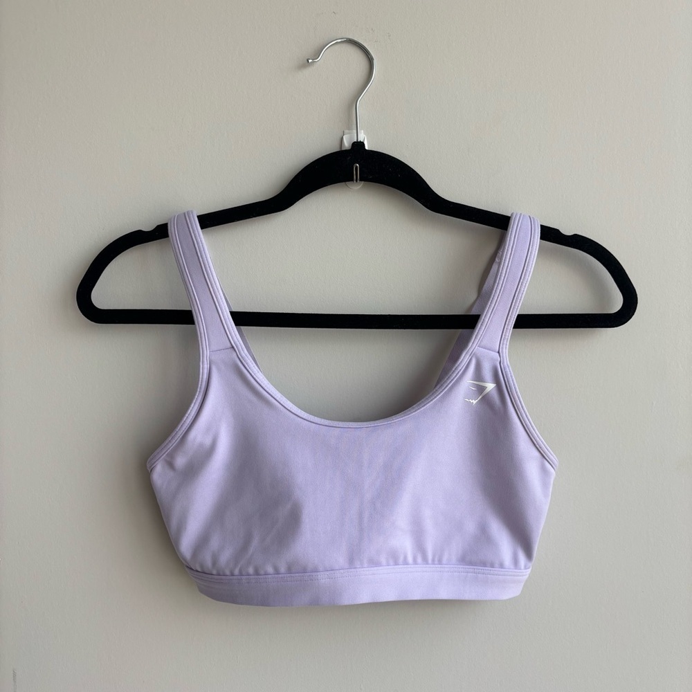 GYMSHARK SCOOP NECK SPORTS BRA, SIZE S